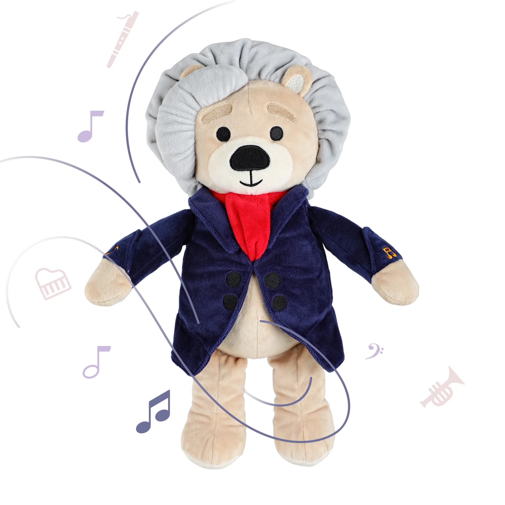 アート・デザイン・音楽 BIRTH Teddy Bears: Ludwig van Beethoven Classical Music Toy